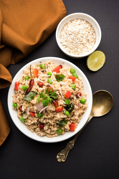 istock Masala Oats Upma is a healthy breakfast menu from India 893050108