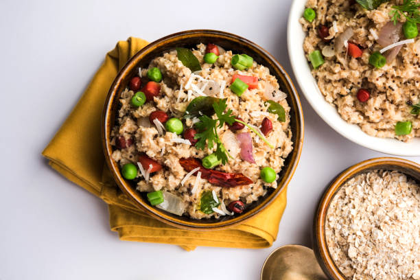 istock Masala Oats Upma is a healthy breakfast menu from India 893054826