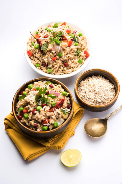 istock Masala Oats Upma is a healthy breakfast menu from India 893057670