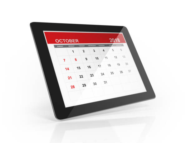 istock 2018 Monthly Digital Calendar: October 893058272