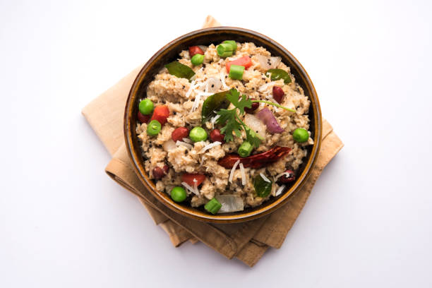 istock Masala Oats Upma is a healthy breakfast menu from India 893058528