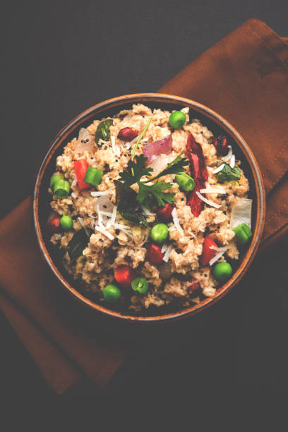 istock Masala Oats Upma is a healthy breakfast menu from India 893060718