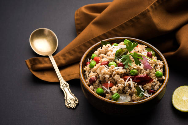 istock Masala Oats Upma is a healthy breakfast menu from India 893061116