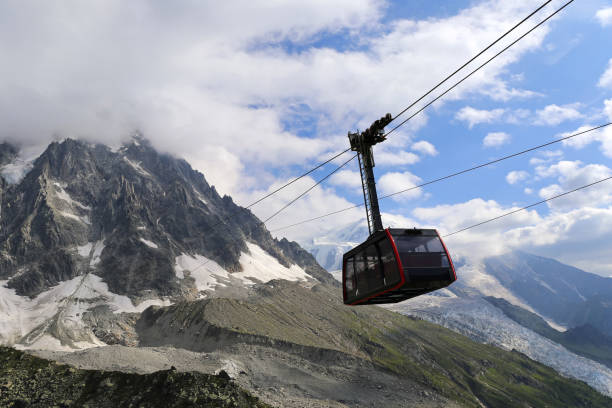 istock Chamonix Mont Blanc. Cable car in the French Alps 893065610