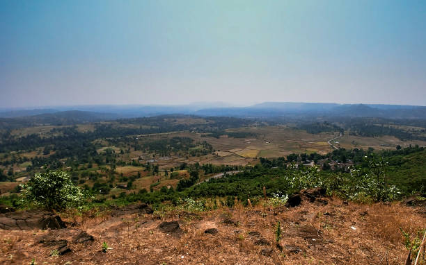 istock AMAZING VIEW FROM TOP OF A HILL BLUE SKY 893078828