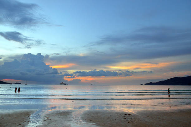istock Sunset at the Patong beach, Phuket, Thailand 893079396