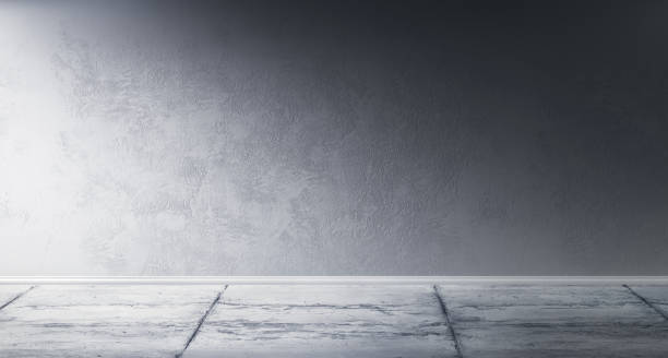 istock Interior room with dirty concrete cement wal 893090402