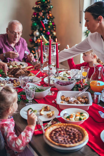 istock Traditional Christmas Dinner with Roasted Veal Rack 893098656