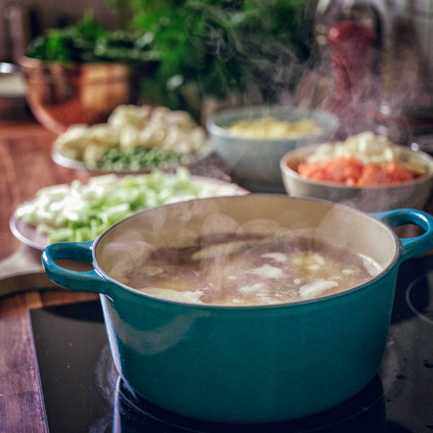 istock Preparing Delicious Minestrone Soup with Fresh Vegetables 893098872
