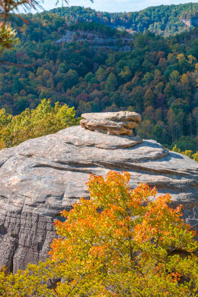 istock Courthouse Rock at Red River Gorge, Kentucky. Daniel Boone National Forest in Autumn. 893123968