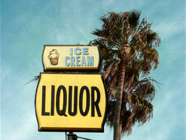liquor and ice cream sign