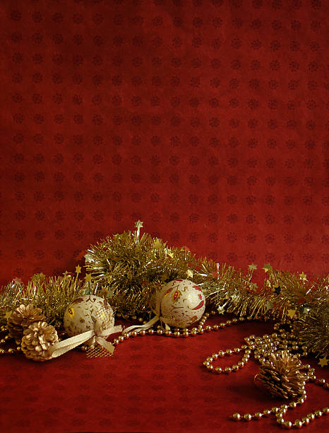 claret coloured christmas background stock photo