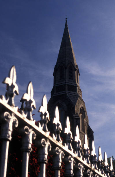 The 14th-century Magdalene Tower, a bell tower of a Dominican friary founded in 1224 in Drogheda, Couty Louth, Ireland.