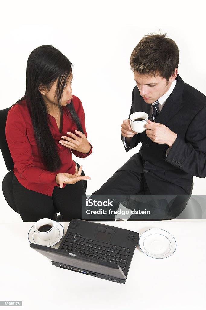 business-Menschen trinken Kaffee - Lizenzfrei Abmachung Stock-Foto