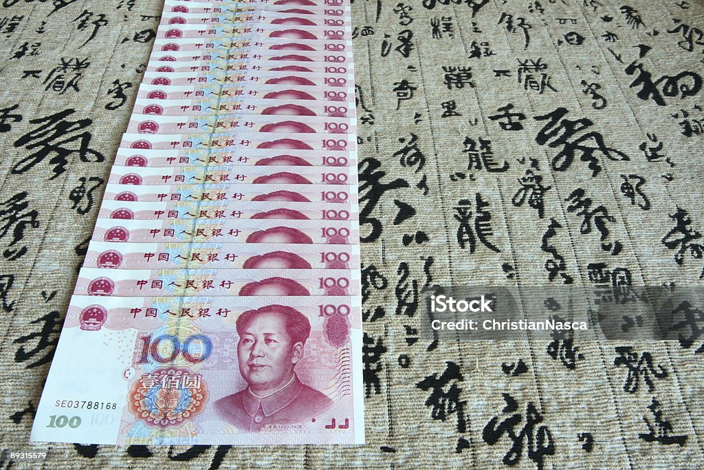 Billete de China - Foto de stock de Abrir en abanico libre de derechos
