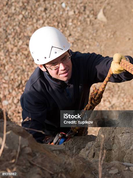 Climber With Tired Face Stock Photo - Download Image Now - Activity, Adult, Adults Only