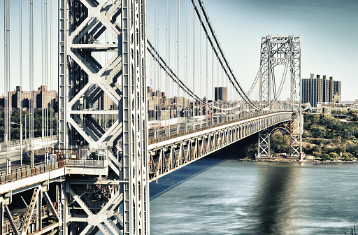 George Washington Bridge, New York City - HDR view.