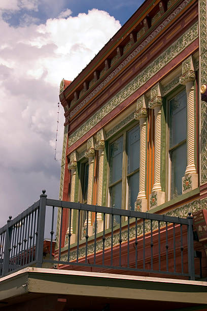 istock Close up on an Old Building with Cloudy Background 89317486