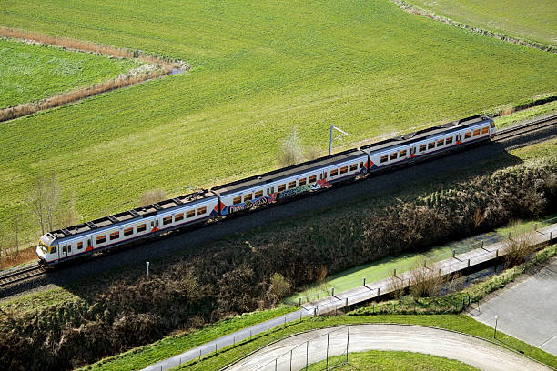 Moving Train stock photo