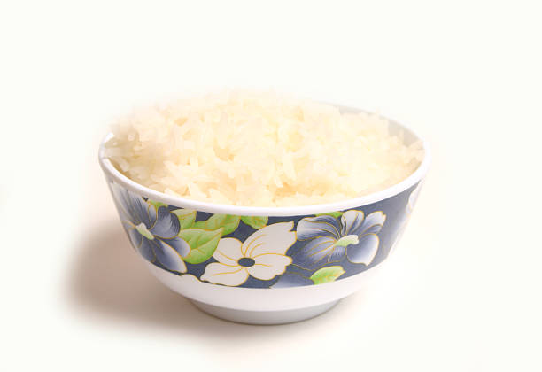 A bowl of rice on the table