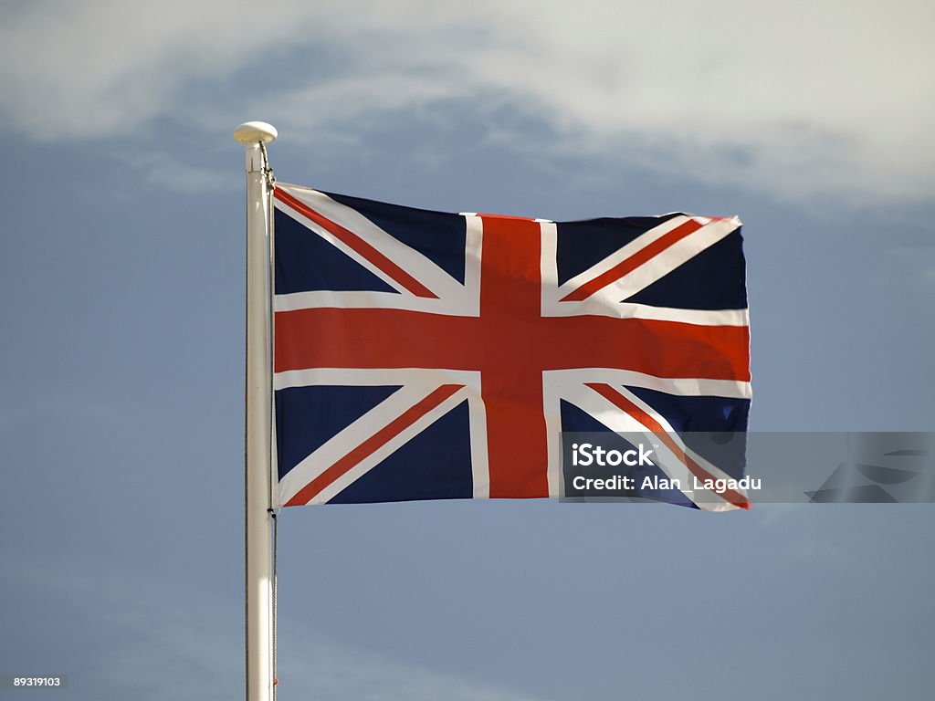 Union Jack en Jersey. - Photo de Blanc libre de droits