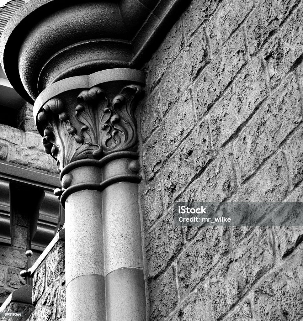 Detalhe de parede e coluna - Royalty-free Antigo Foto de stock