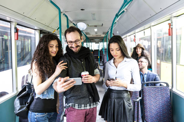 istock Friends traveling with a bus 893196196