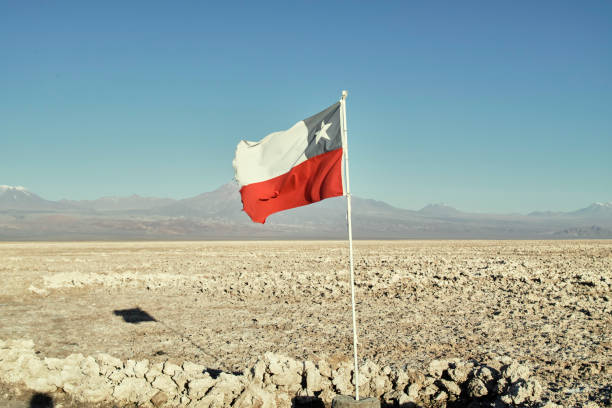 istock chilian flag salar de tara in the desert chile 893203790