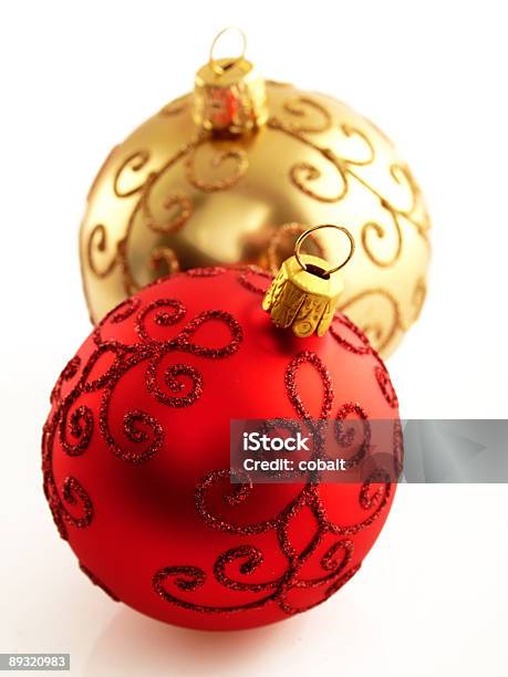 Elegante Decoração De Natal - Fotografias de stock e mais imagens de Bola de Árvore de Natal - Bola de Árvore de Natal, Branco, Decoração de Natal