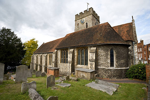 Small church, Guildford, Surrey, UK stock photo