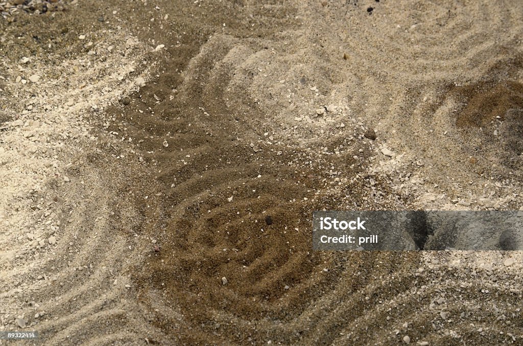 Ringe auf multitoned braunen sand - Lizenzfrei Abstrakt Stock-Foto