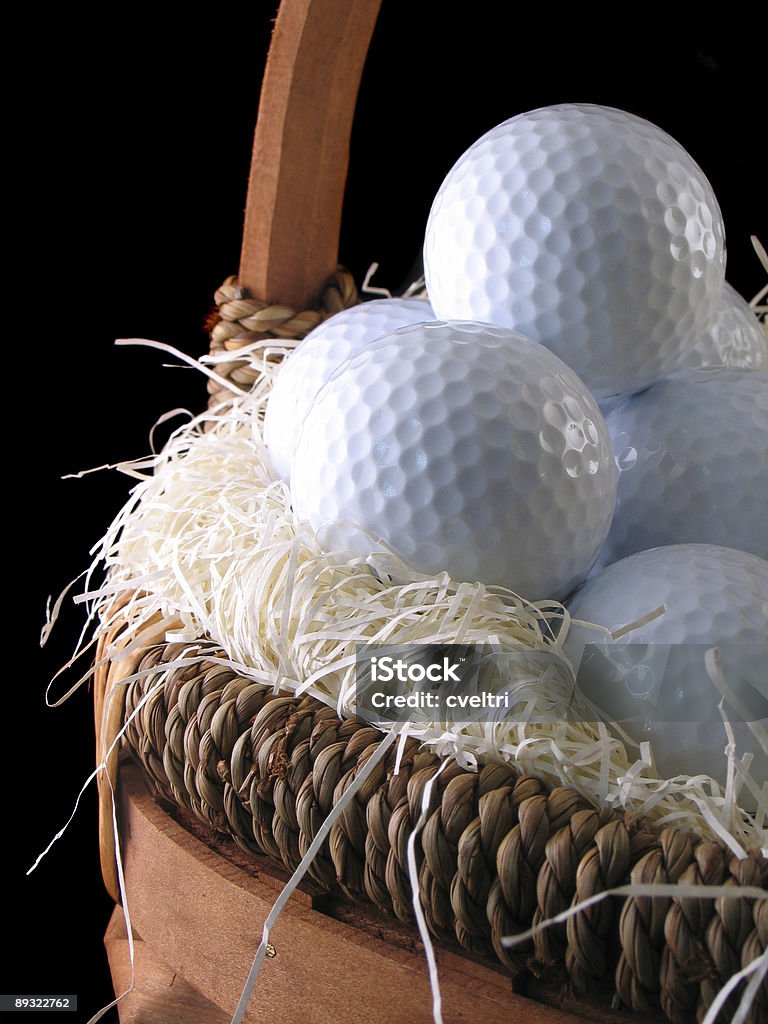 Cesto de bolas de golfe em - Royalty-free Bola de Golfe Foto de stock