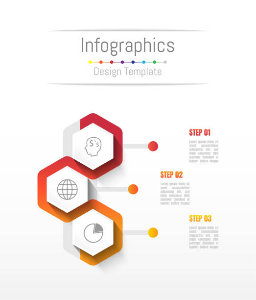 3 オプション、部品、ステップ、タイムラインまたはプロセスを使用してビジネス データをインフォ グラフィック デザイン要素です。ベクトルの図。 - 2歳から3歳点のイラスト素材／クリップアート素材／マンガ素材／アイコン素材