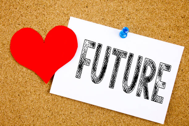 istock Conceptual hand writing text caption inspiration showing Future concept for The Time That Is To Come Beginning From Now and Love written on sticky note, reminder cork background with copy space 893233074