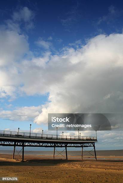 The Remains Of Skegness Pier Lincolnshire Uk Stock Photo - Download Image Now - Beach, Pier, Skegness