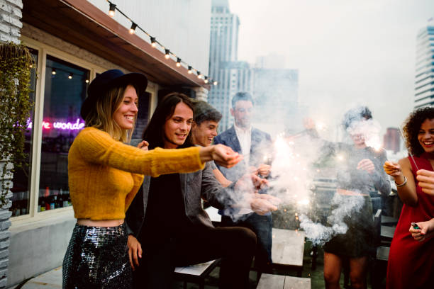 istock Group of friends having a party 893257040