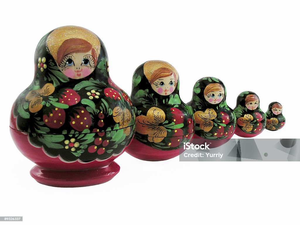 Matreshka  Black Color Stock Photo