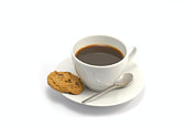 istock Cup of coffee and a cookie 89327343