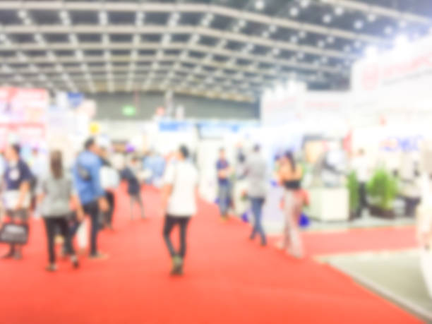 Blur image of a exhibition . Blur image of a exhibition . tradeshow photos stock pictures, royalty-free photos & images