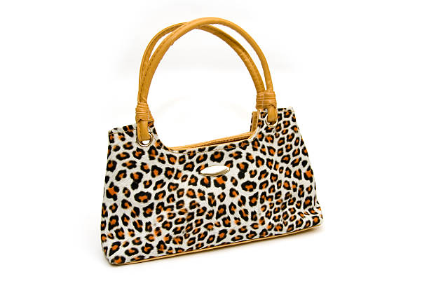 istock Animal print purse on white 89329610