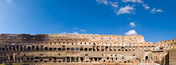 Flavian Amphitheatre, Colosseum, Rome  inside the colosseum stock pictures, royalty-free photos & images