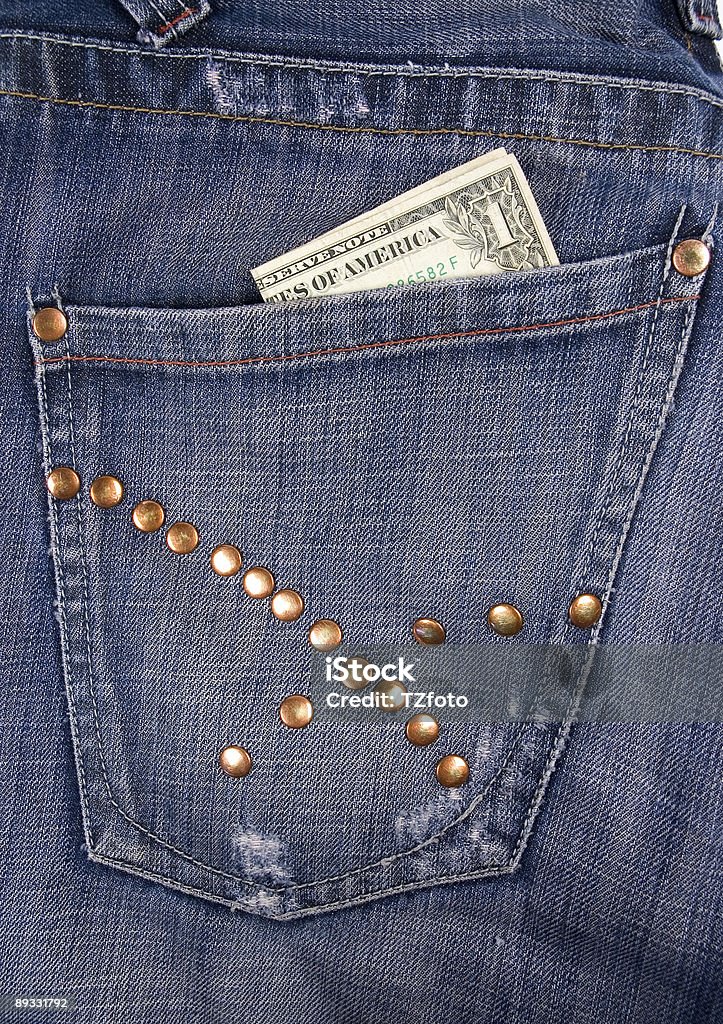 Dollaro In tasca. - Foto stock royalty-free di Abbigliamento