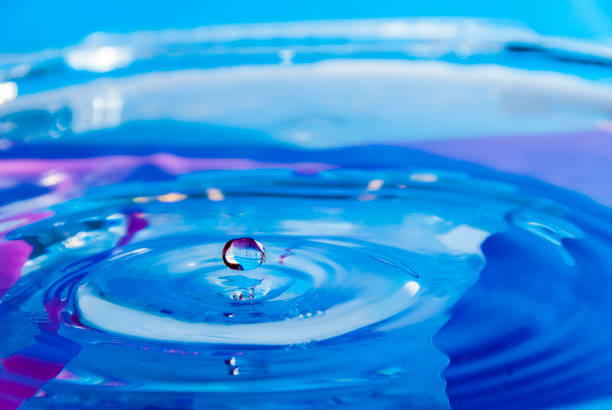 istock water drop close-up detail blue color 893318610