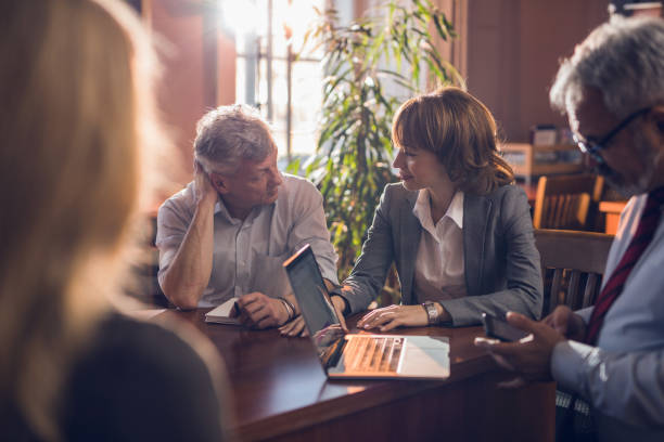 istock Business colleagues communicating on a meeting in the office. 893321438