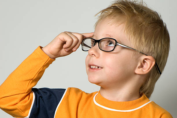 istock Portrait of the nice boy in glasses 89332333