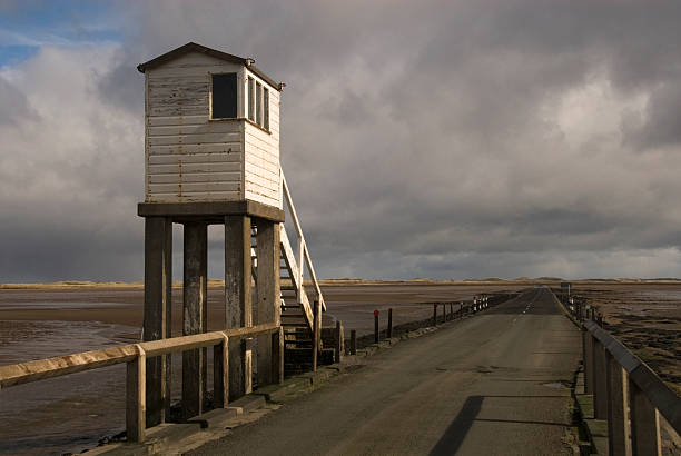 istock Lindisfarne Causeway and Emergency Hut 89332443
