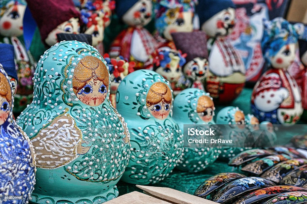 Bonecas russas - Foto de stock de Boneca royalty-free