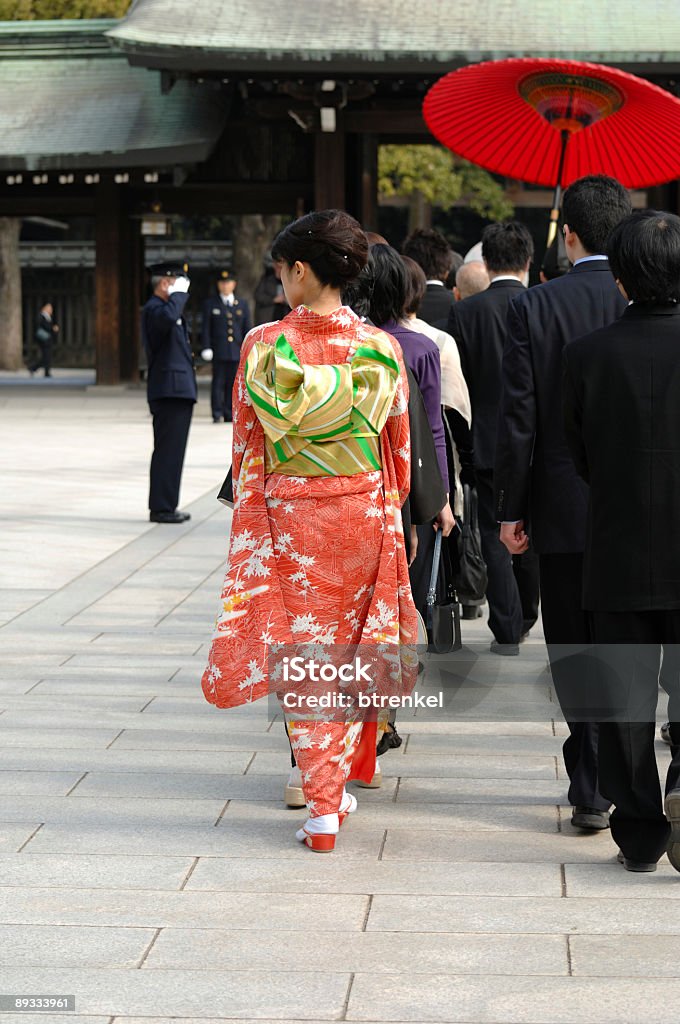 Традиционный японский Свадьба-Невеста's maid - Стоковые фото Азия роялти-фри