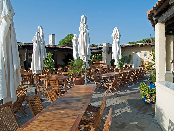 istock Seating area beach Corsica Pineto 89334939