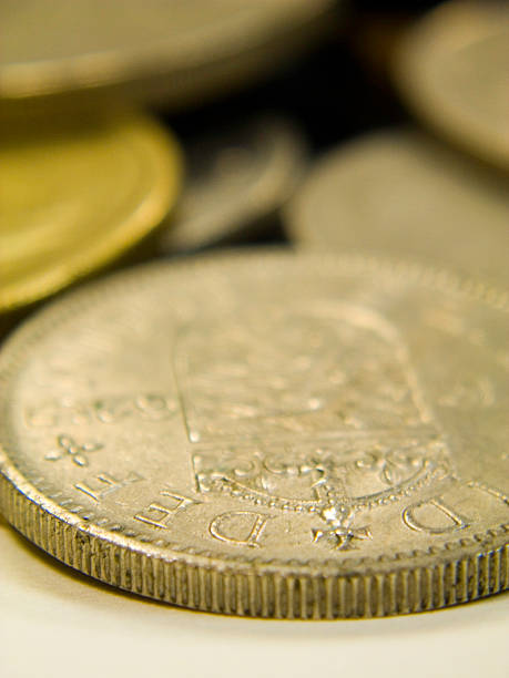 international coins stock photo